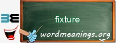 WordMeaning blackboard for fixture